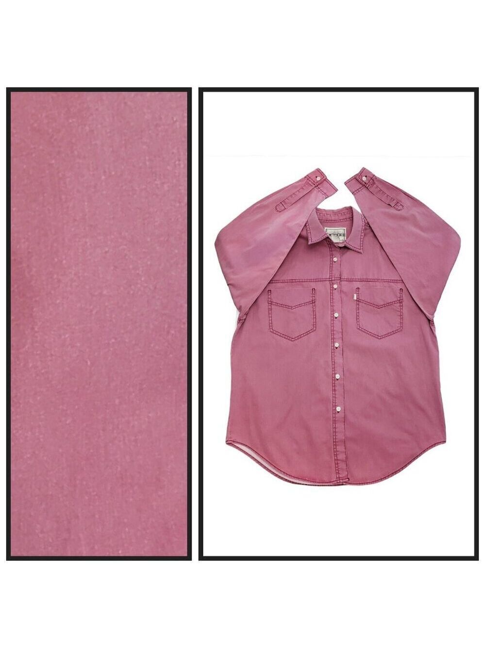 Levi’s Men’s L Vintage 80s Pink Button Up Shirt Made in Korea